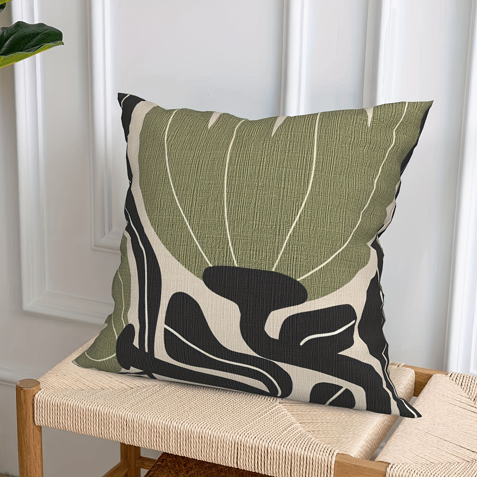 sage green french retro cushion] sage french Temu Ireland