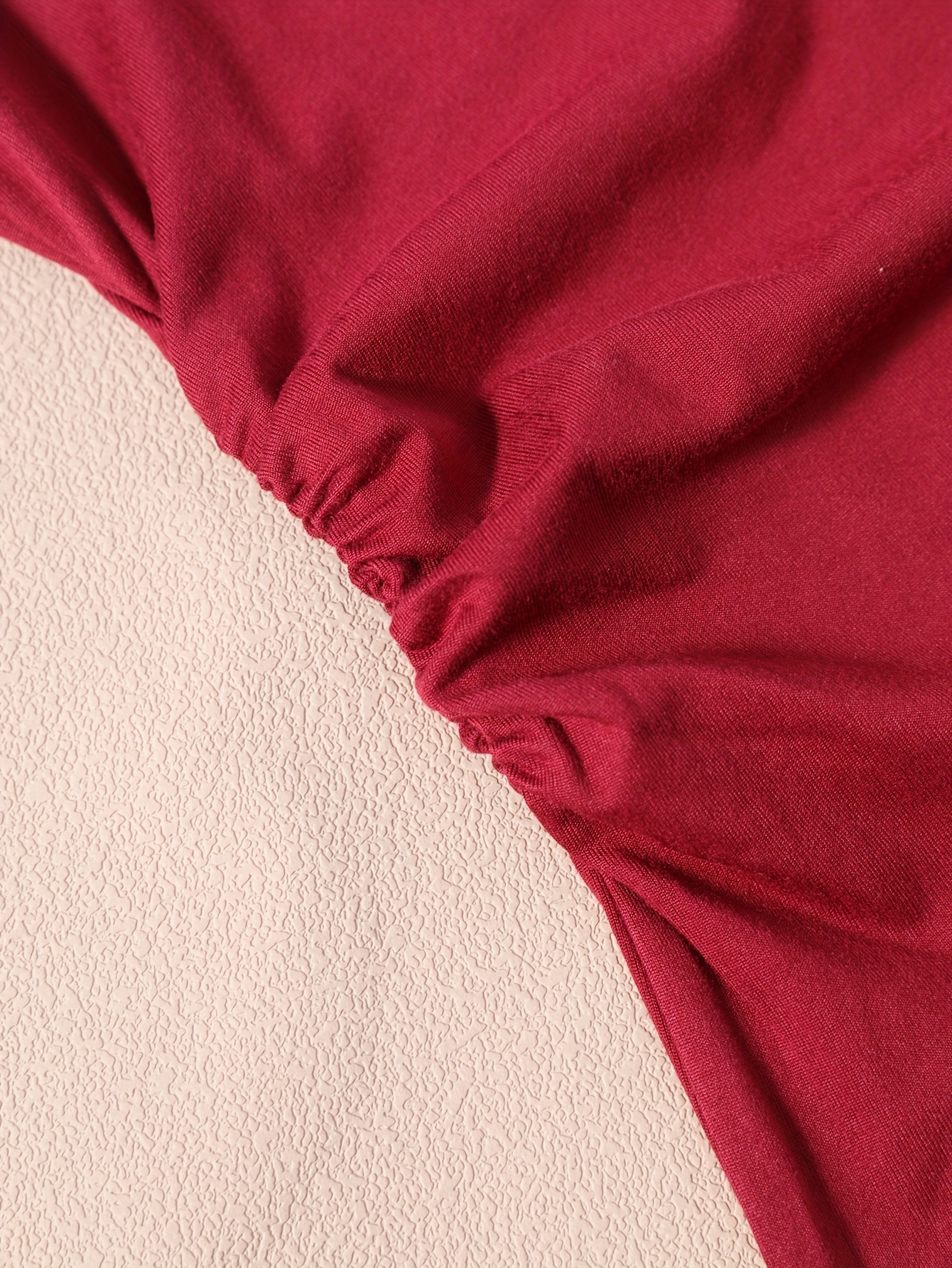 Women's Elegant Ruffled Short Sleeve T-Shirt - Round Neck Casual Top, Solid Color, Machine Washable, All-Season Comfort Fit, Ladies T Shirts, Versatile Clothing, Simple Fashion, Texture