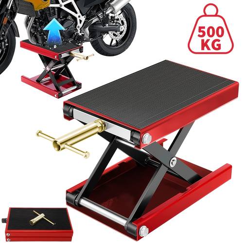 hochbelastbarer motorrad-scherenheber, motorrad-hub-/kranstütze, tragfähigkeit 500 kg, motorrad-wartungswerkzeuge, robustes rahmendesign, stabile struktur