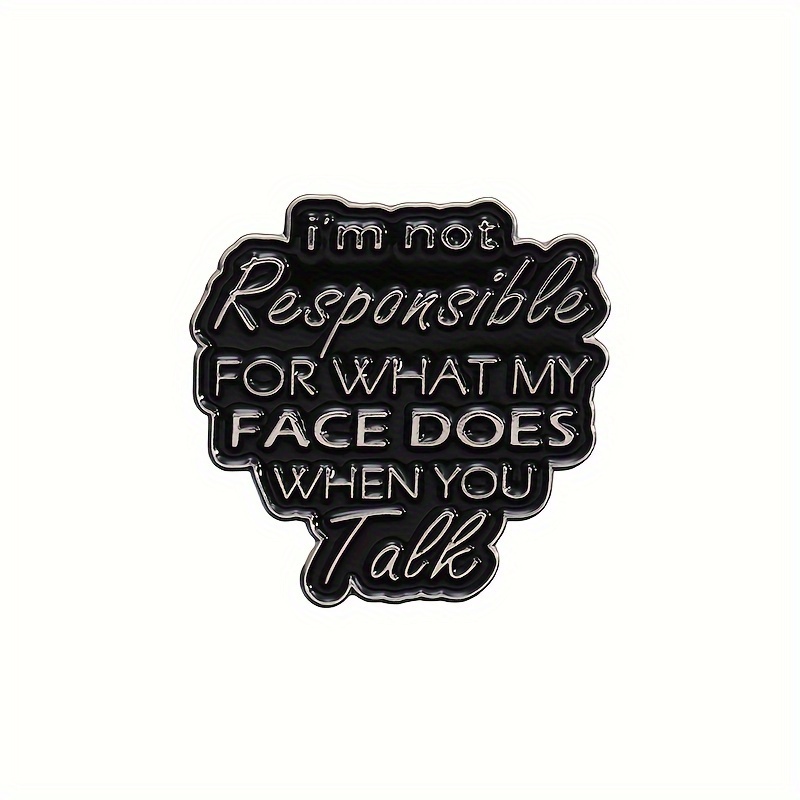 1pc For What Does When Enamel Pin Broochs Metal Badge Texts Brooch Jewelry Funny Gifts