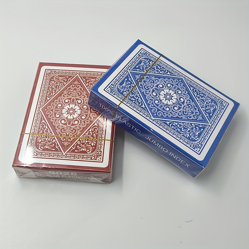 

2 Sets Of 100% Pvc Plastic Cards, And Stain-resistant, Large- Corner Code , Family, Colleagues, Party, Tabletop Game Cards