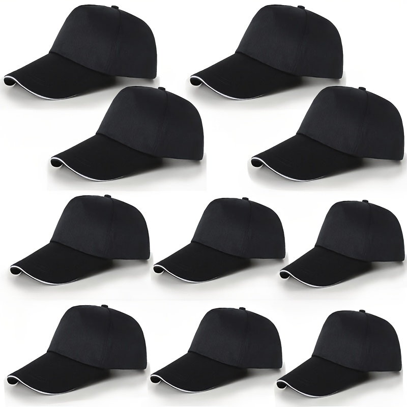 TEMU 10pcs Sublimation Blank Baseball Polyester Trucker Hat For Men And Women