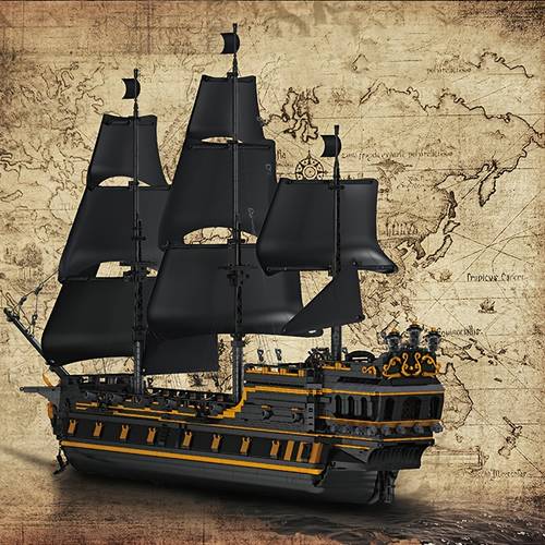 Without Original Box 5266pcs Decoration Sailing Ship Building Assembly Model for Christmas Halloween Birthday Gift, MK13186 Sailboat Building Toys for DIY .
