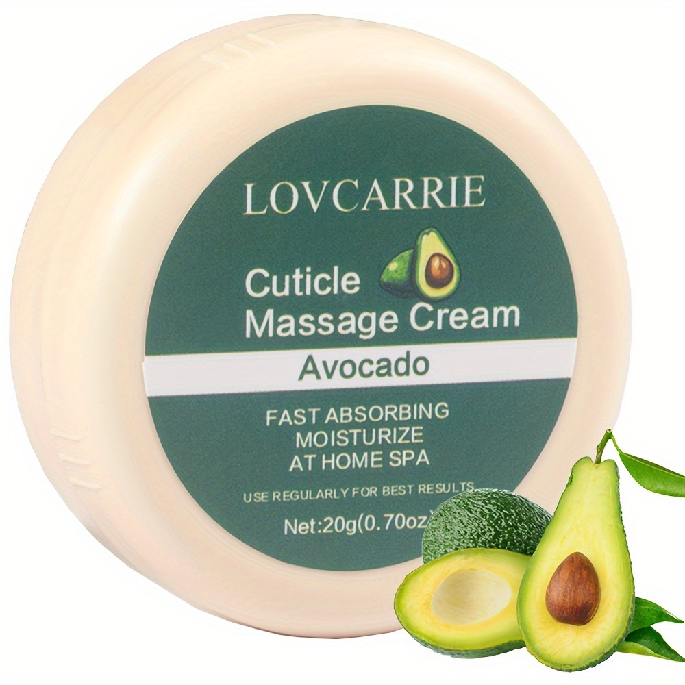 

20g Avocado Cuticle Massage Cream, Cuticle Softeners For Agnail Nail Care Products