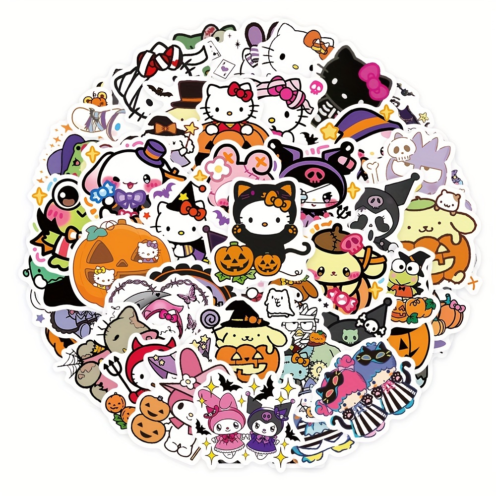 

Sanrio Hello Kitty Stickers - Waterproof Matte Surface Cute And Funny Cartoon Decals Vinyl Waterproof Suitcase Mobile Phone Laptop Skateboard Luggage [licensed] (52 Pieces, Pack Of 52)