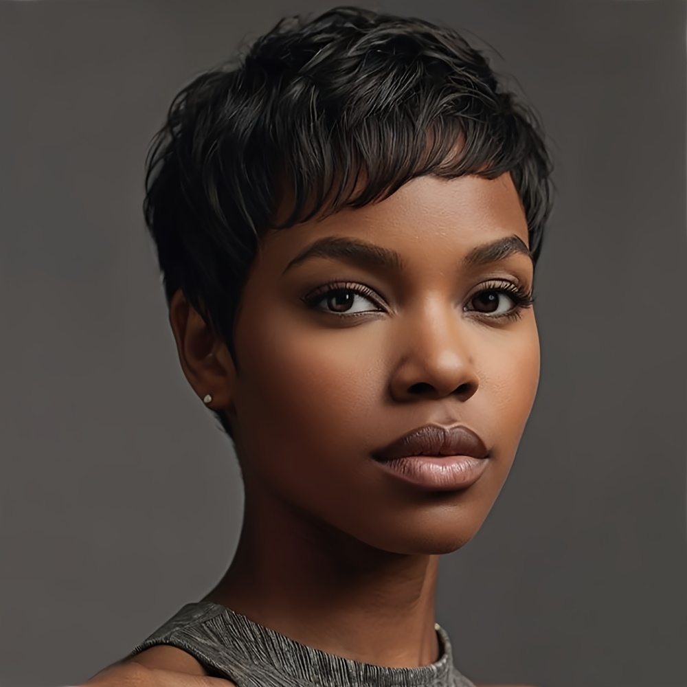 TEMU 1pc Elegant Body Wave Short Wig For Women, 120% Density Synthetic Hairpiece, , Versatile For Halloween, Christmas Party, Music Festival