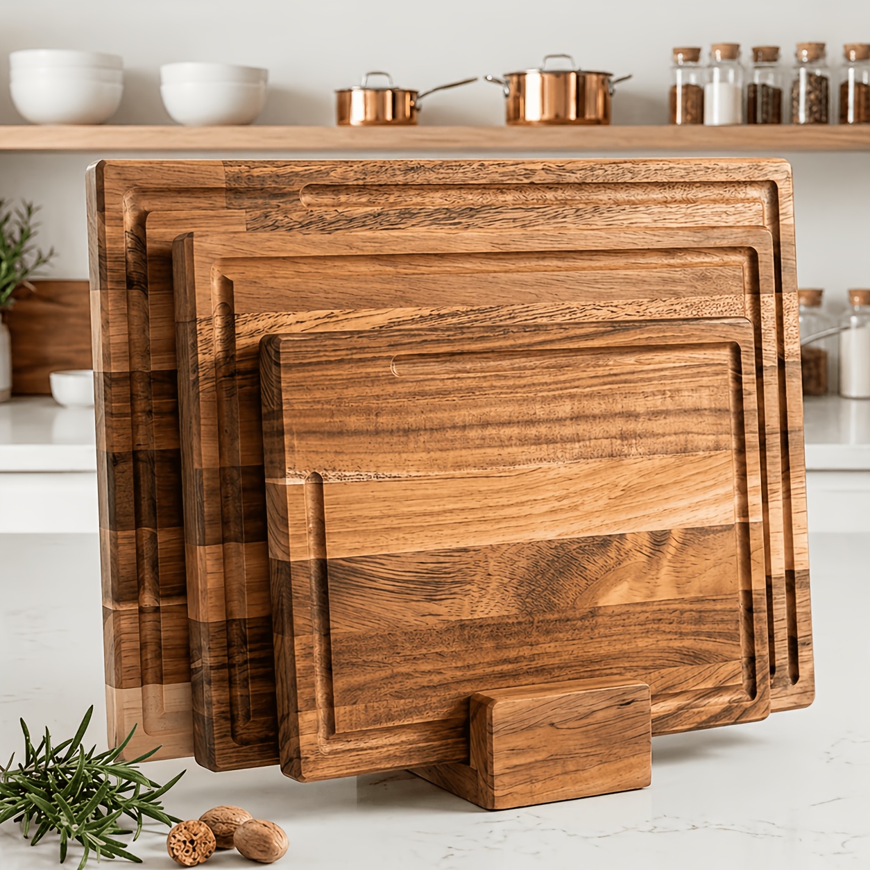 TEMU Set di 3 taglieri extra large in legno di acacia con supporto, tagliere per frutta, tagliere da cucina, tagliere per , tagliere per e formaggio,