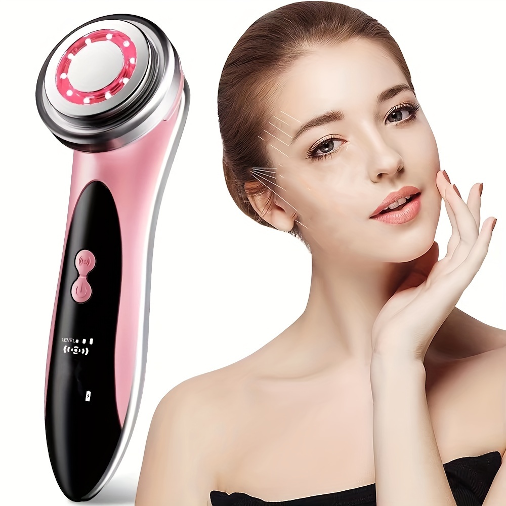 

4-in-1 Led Facial Massager - Usb Rechargeable Beauty Device For Home Use, Perfect Gift For Women & Mother's Day