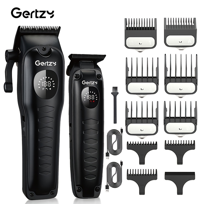 Men's Professional Hair Clipper Electric Pusher Rechargeable Shaver Trimmer, Hair Salon Hair Clipper, Usb Portable Charging, Display, Holiday Gift, Christmas Gift, Father's Day Gift