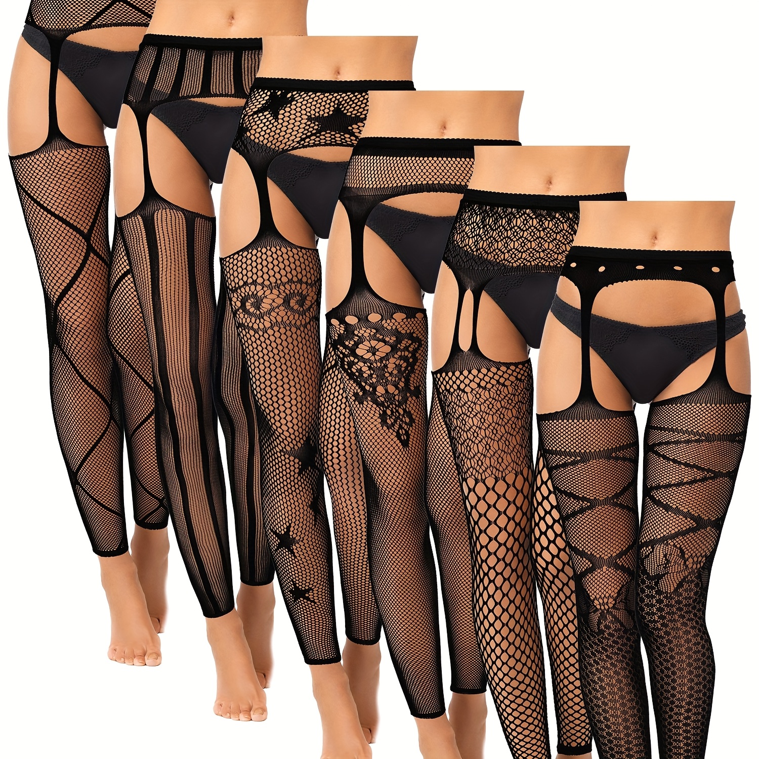 1 suspender garter one-piece fishnet stockings, women's pantyhose,  seductive one-piece stockings, stockings | Check Out Today's Deals Now |  Temu