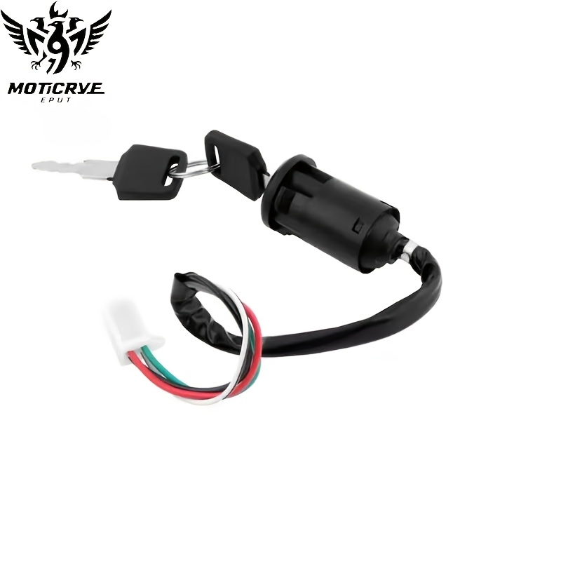 Motorcycle Ignition Switch And Keys Scooter Additions Fit For Dirt Bike For Atv Plastic Universal Replacement Parts, Without Battery