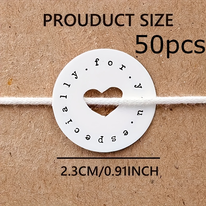 TEMU 50 100 Mini Special Heart-shaped Tags, Mini Round Small Hang Tags, Items For Teenagers, Inexpensive Items, Quirky Items, Hanging Decorations.