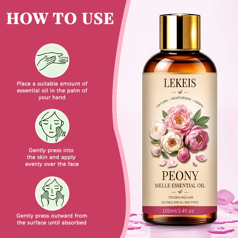 Peony Essential Oil for Multifunctional Skin and Hair Care