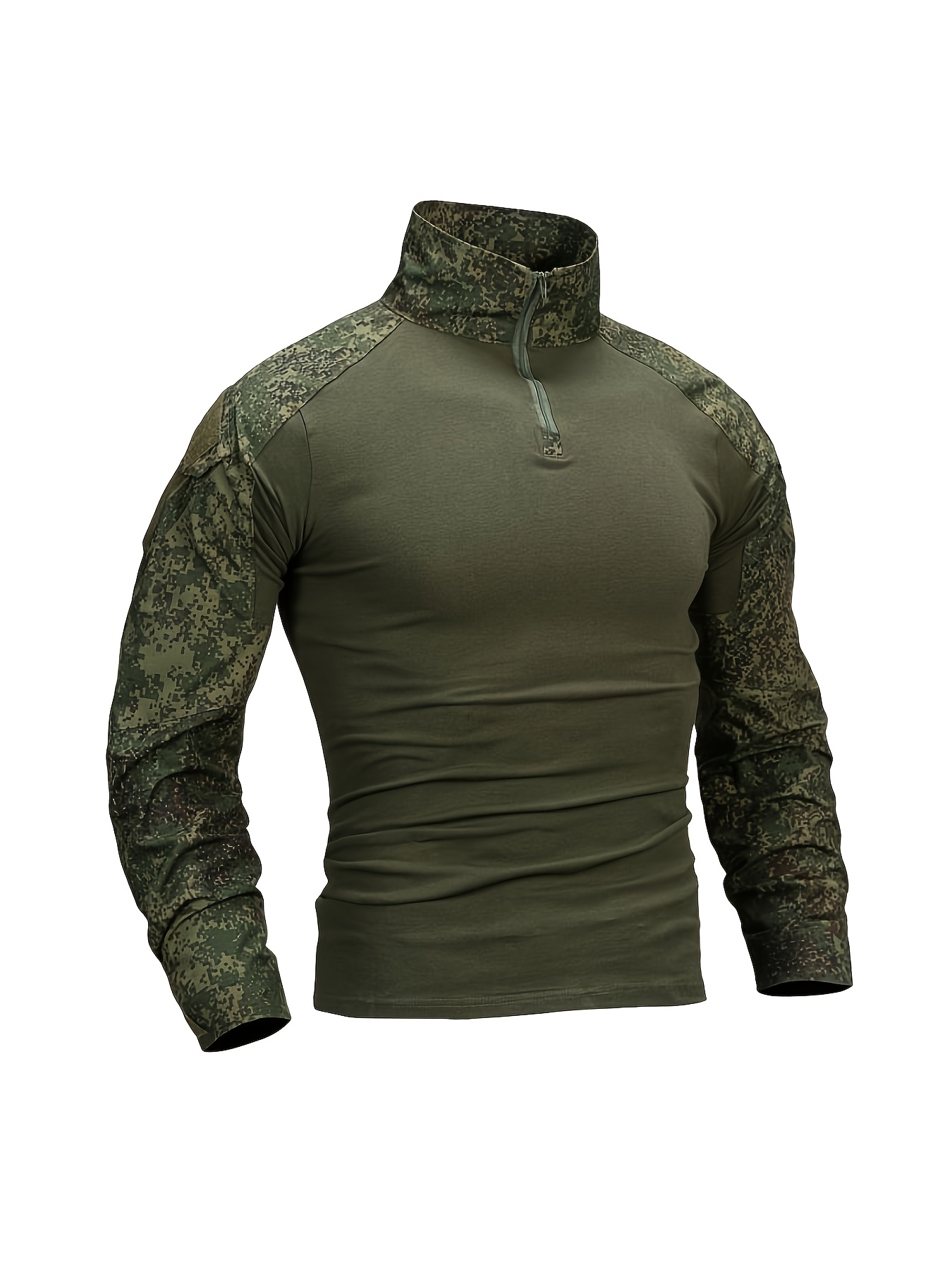 関送込 Camouflage Clash Rolled Cuff Tee combat shirt sold on Temu Japan