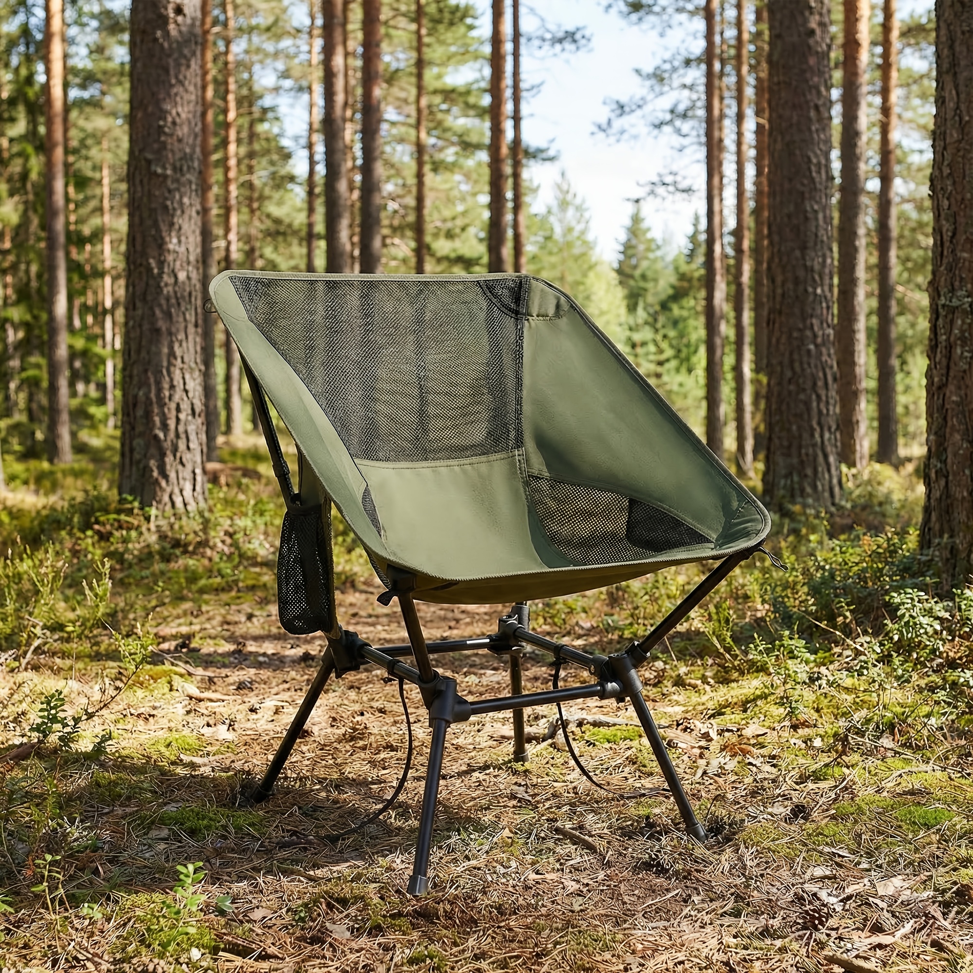   beach chair featuring adjustable height a durable   that supports up to 330   two storage pockets and a lightweight foldable design ideal for camping and travel Product details 1