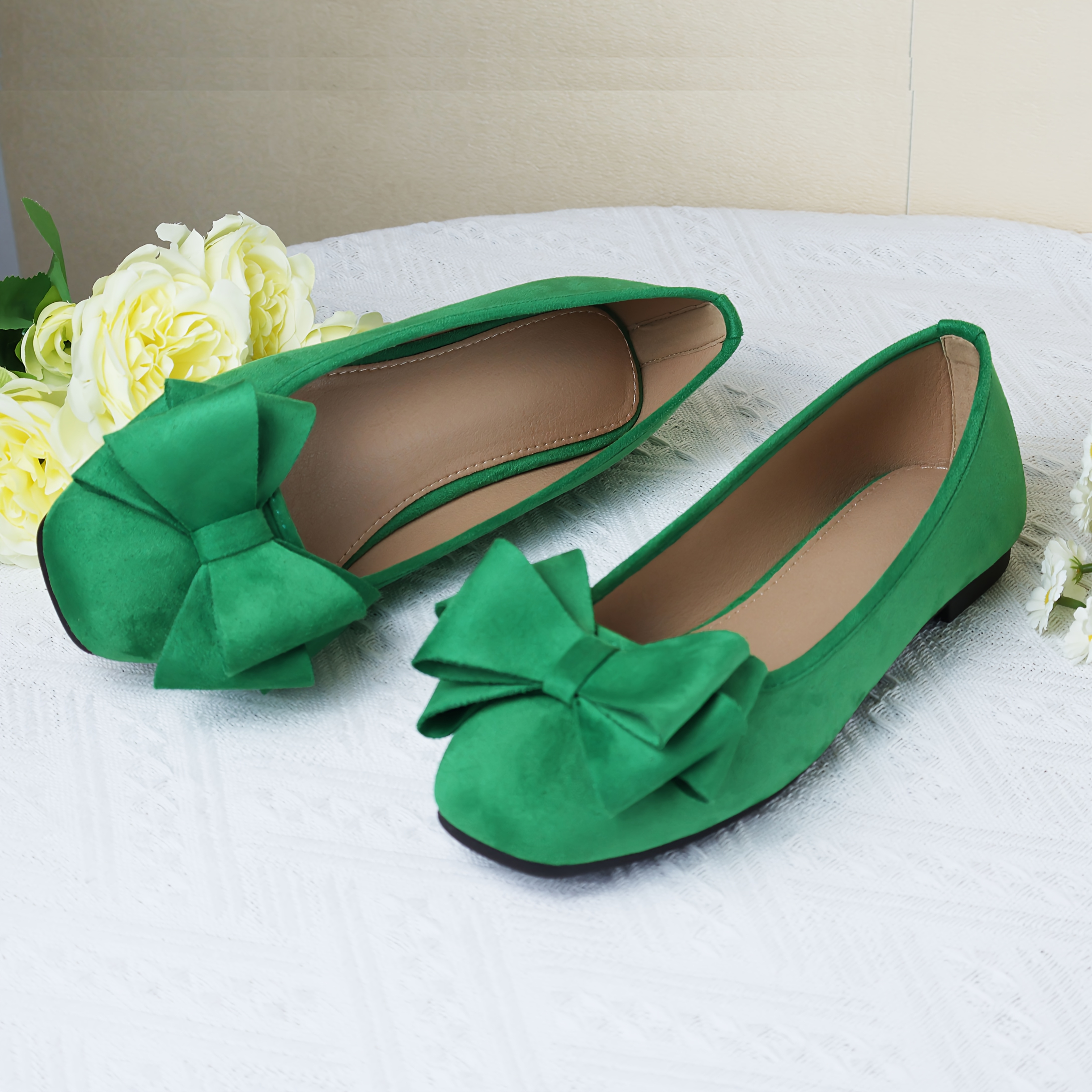 comfortable ballet flats womens square toe slip