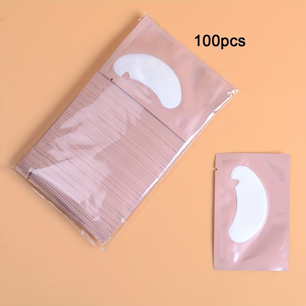 Image of 100 Patches For Eyelash Grafting, Water Gel Lashes Eye Patch Beauty Tool