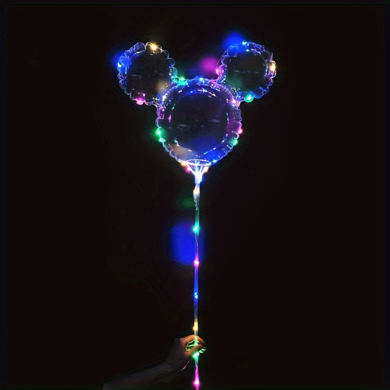 Led Light Up Balloons Glow In The Dark Helium Clear Balloons