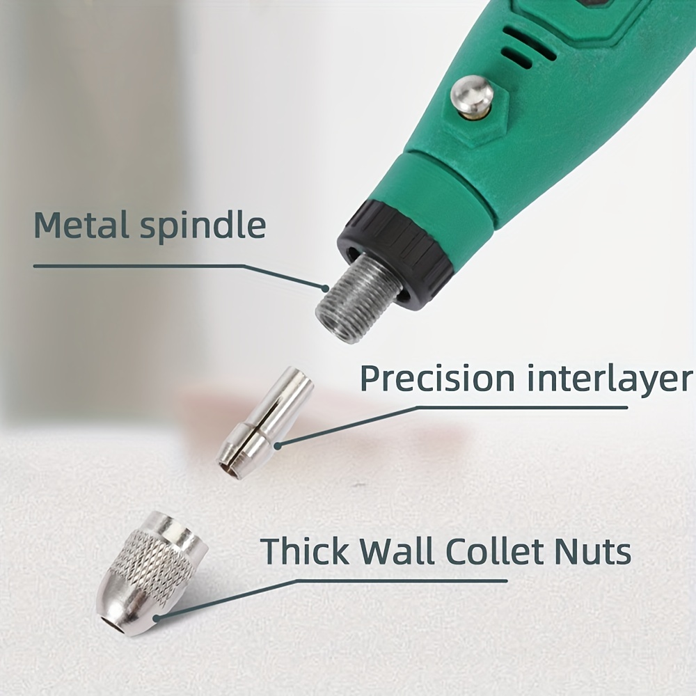 Mini Cordless Rotary Tool Kit 3.7V USB Rechargeable with 3 Speeds and 44 Accessories for Sanding, Polishing, Drilling, Engraving, and DIY