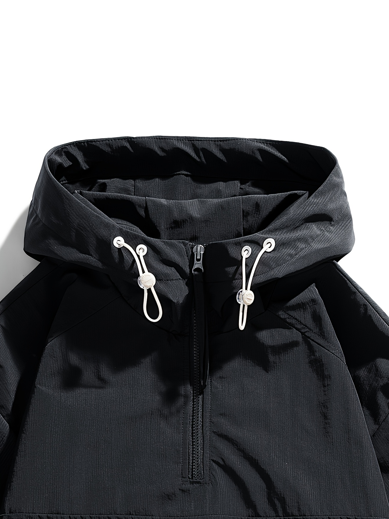 Men's Loose Fashion Sport American Pullover Hooded Drawstring Jacket