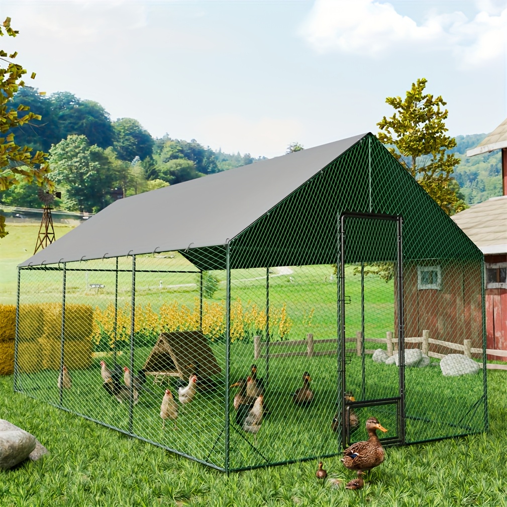 1pc 6m xxl large heavy duty metal walk in chicken coop chicken runs cage fencing pens case for rabbit goose ducks chickens thicken   Product details 2