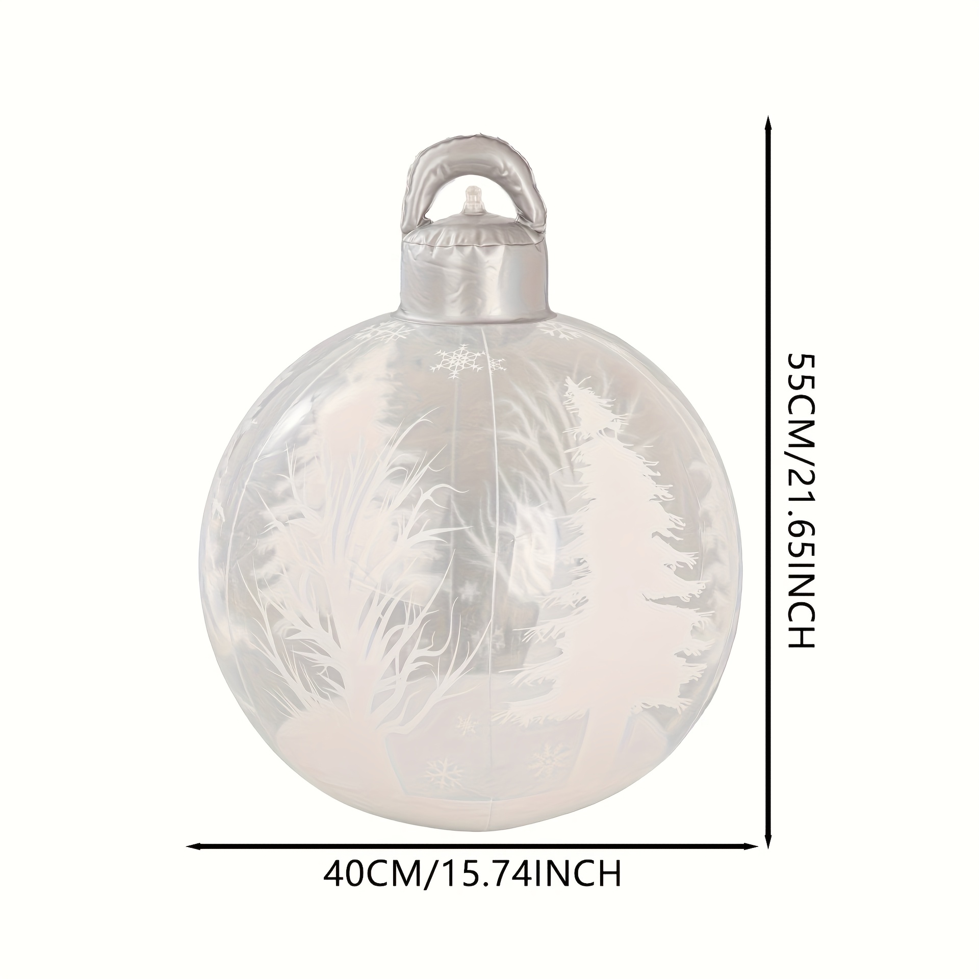 TEMU Decorazioni natalizie gonfiabili in PVC resistente con personaggi come , renna, regali e albero di Natale | Decorazione perfetta per feste ,