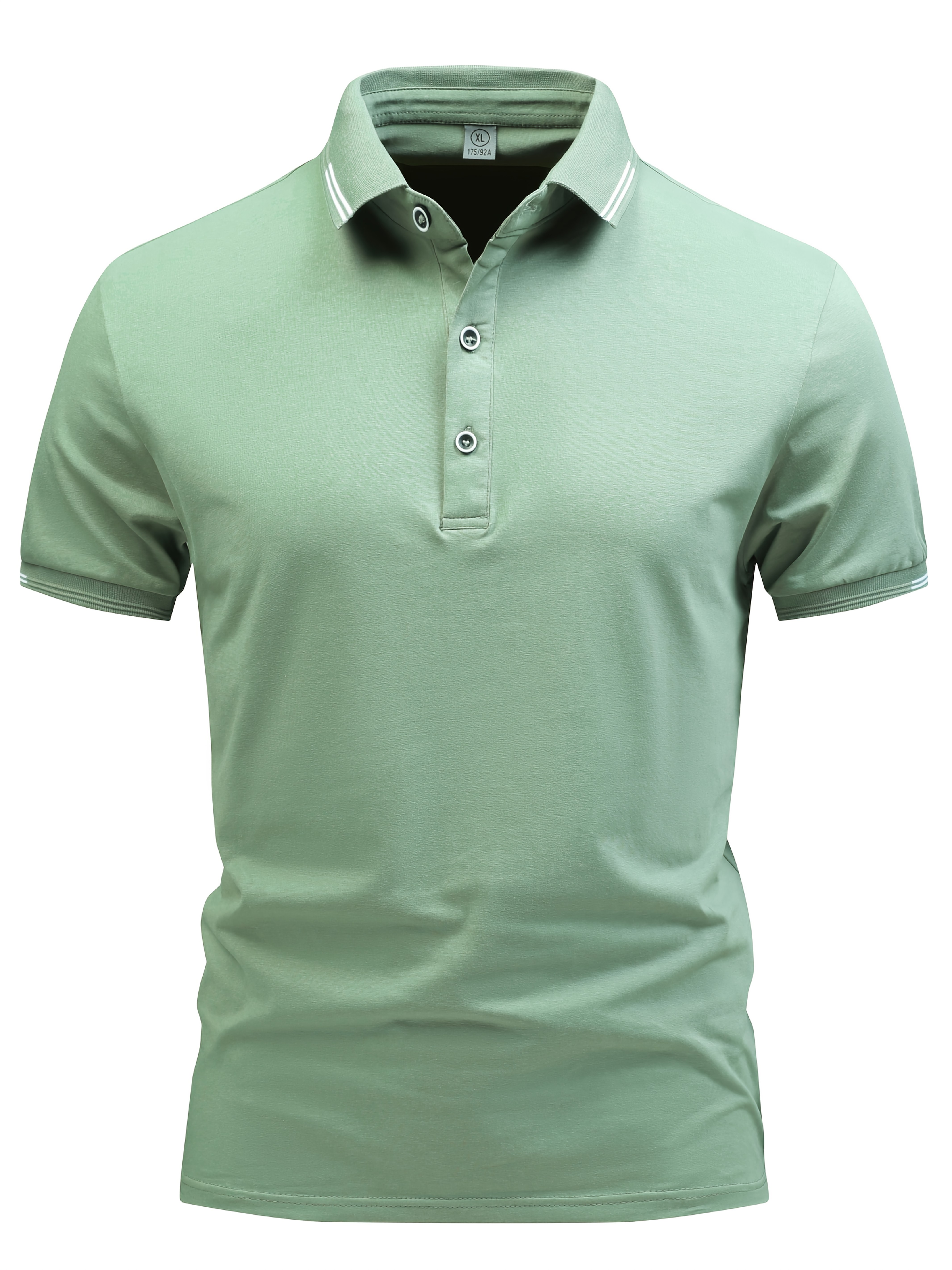 mens lightweight business casual shirt breathable stretch cotton blend with button detail short sleeve solid color 0