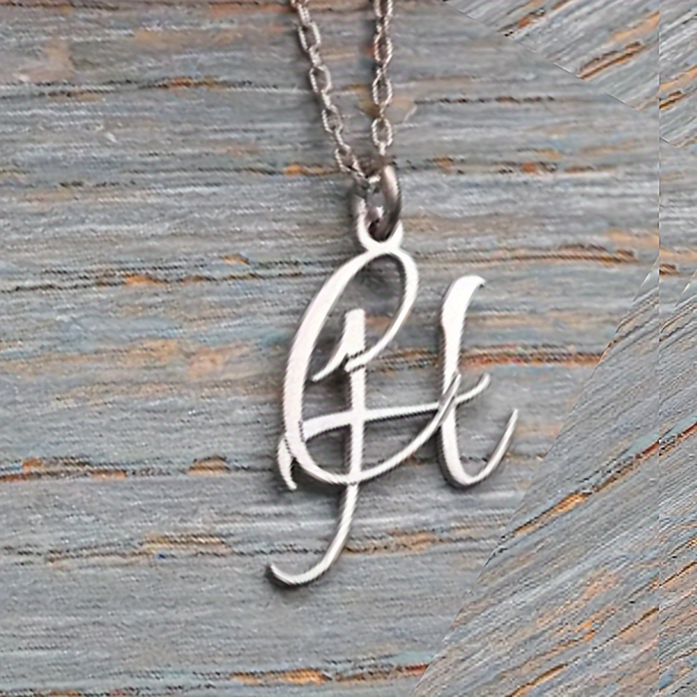 TEMU Customized Personalized Name Alphabet Necklace Simple And Unique Women's Necklace Jewelry Girlfriend Mom Customized Necklace Jewelry