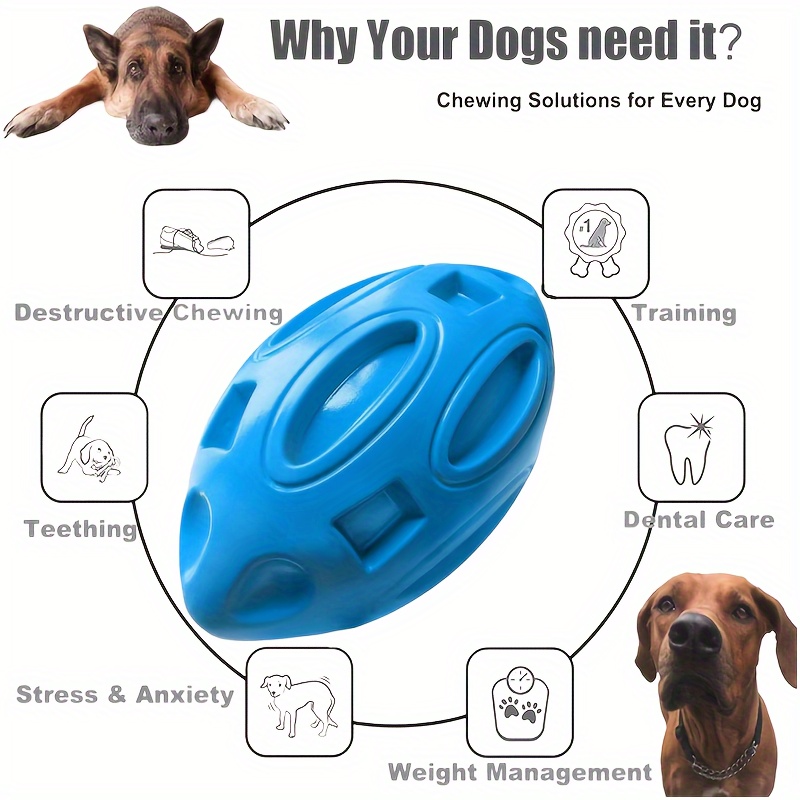 1pc indestructible squeaky rubber dog chew toy ball with   heavy duty aggressive chewer toy durable teeth cleaning   shaped chew ball for large small dogs christmas halloween gift for powerful chewers ideal for fetch tug of   solo   non toxic material loud   for interactive playtime fun   small breeds   large interactive dog ball   for dogs interactive balls for dogs Product details 5