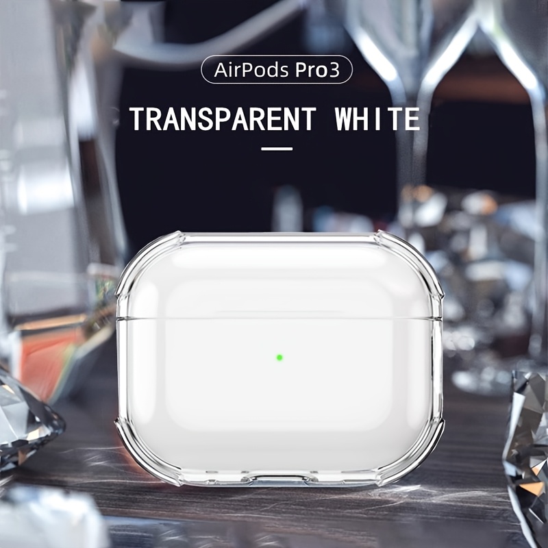 TEMU Compatible With Airpods 4 Clear Protective Case Full Coverage Pro 2 Shockproof Soft Case High 3 Earphone Case Ultra-thin Airpods 1 Soft Case