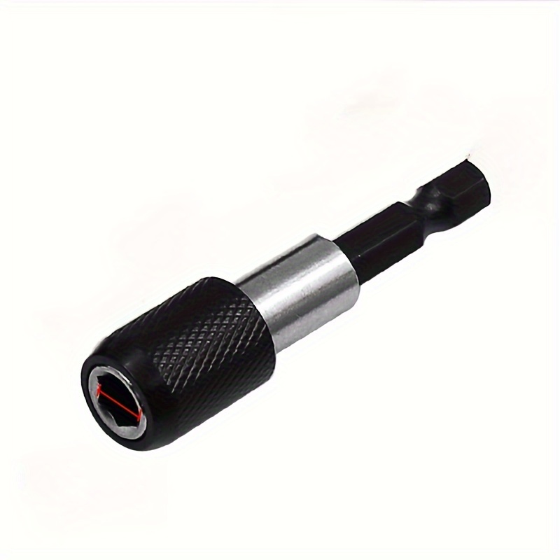 3pcs Magnetic Screwdriver Set - 1/4" Bit, 60/100/150mm Quick Change Rod And Self Locking Extension - Perfect For Hand Tools