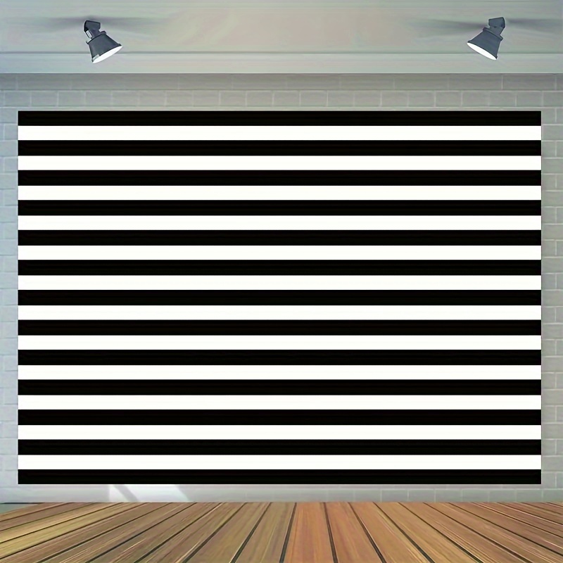 

1pc Striped Photography Background, Simple Portrait Photo Background, Party Decoration Banner, Shooting Props