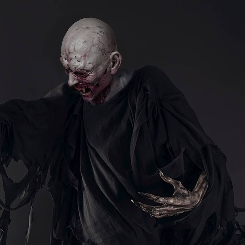 Masque D'horreur Zombie En Latex Réaliste Pour Halloween, Cosplay Et Soirées Déguisées