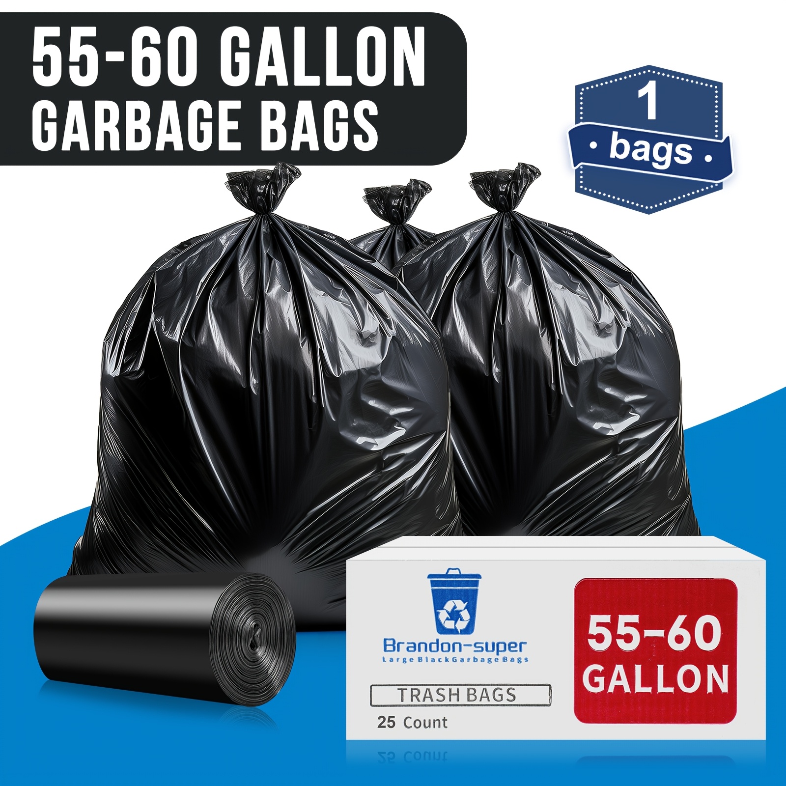 

55-60 Gallon Duty Trash , Tear , High Quality 50/ / 150 Trash , For Gardening And Residential Trash For Use And Camping