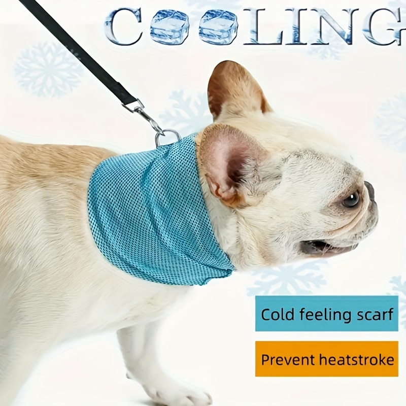 

Cooling Dog Bandana Scarf, Polyester Non-woven Fabric, All-season Pet Heatstroke Prevention Neck Wrap For Small, Medium, Large Breeds, Easy Pullover Design