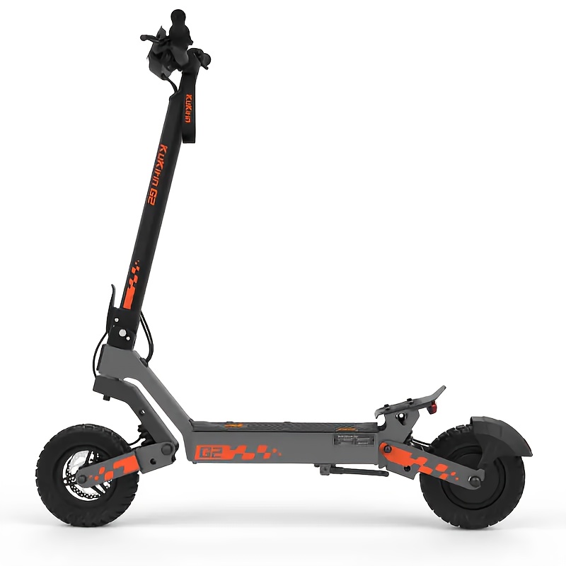 TEMU G2 Electric Scooter 48v 15.6ah Long Range Up To 55km 10-inch Off-road Tires Foldable Adult Electric Scooter Dual Suspension Powerful Motor Lcd