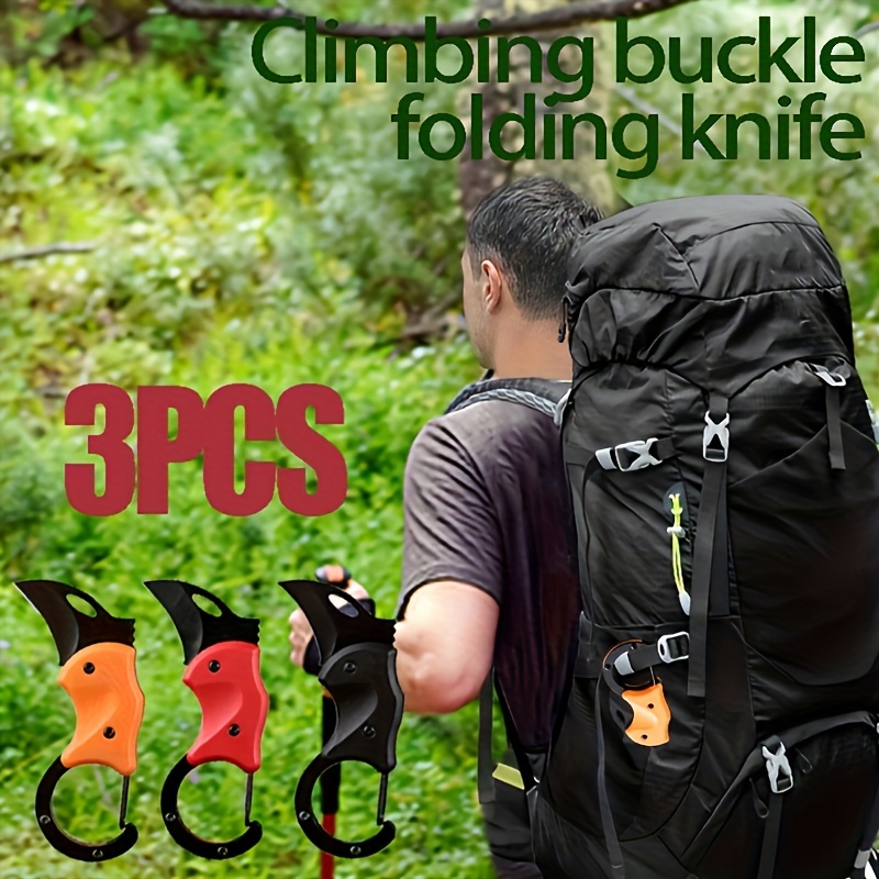 

3pcs Portable , Mountaineering , Keychain Pendant Knife, Portable Hardness Multifunctional Knife, Camping