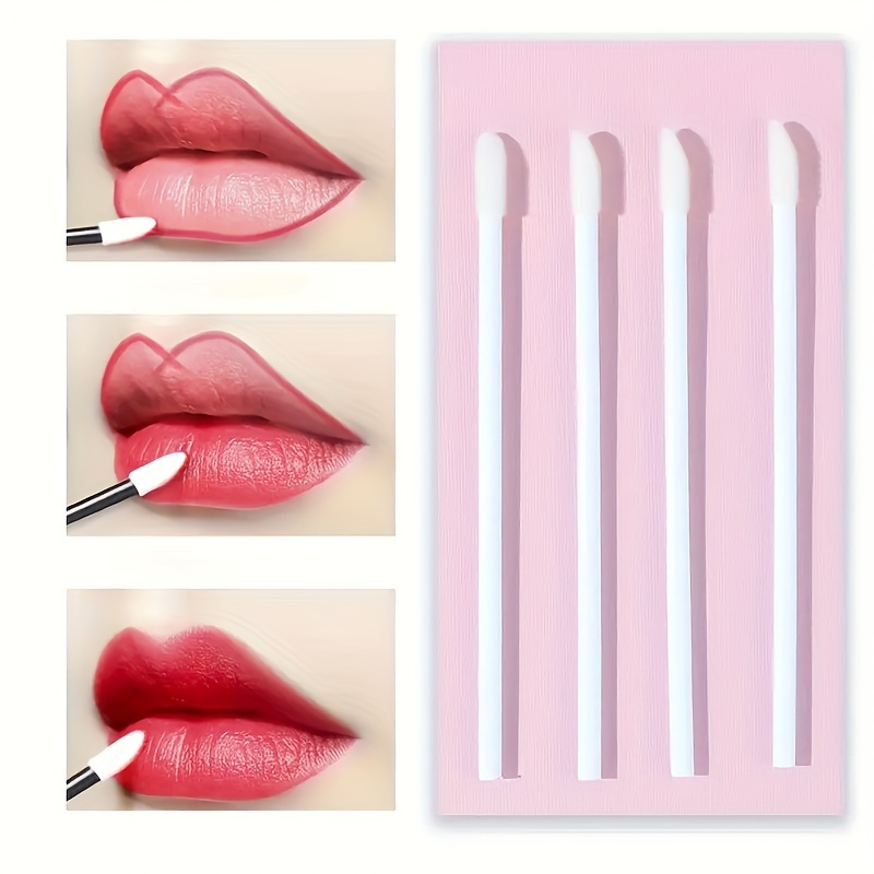 

50pcs/pack Lip Brushes, Multi-function Makeup Brushes, Eyeshadow Brushes, Lip Gloss Brushes, Lipstick Brushes, Makeup Cotton Swabs