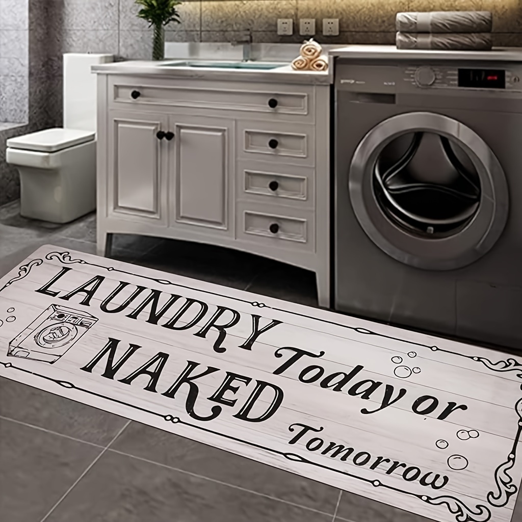 

Laundry Room Carpet Long Rug Area Rug Non-slip Floor Mat Waterproof Farmhouse Carpet For Kitchen Laundry Floor Mat 20*60