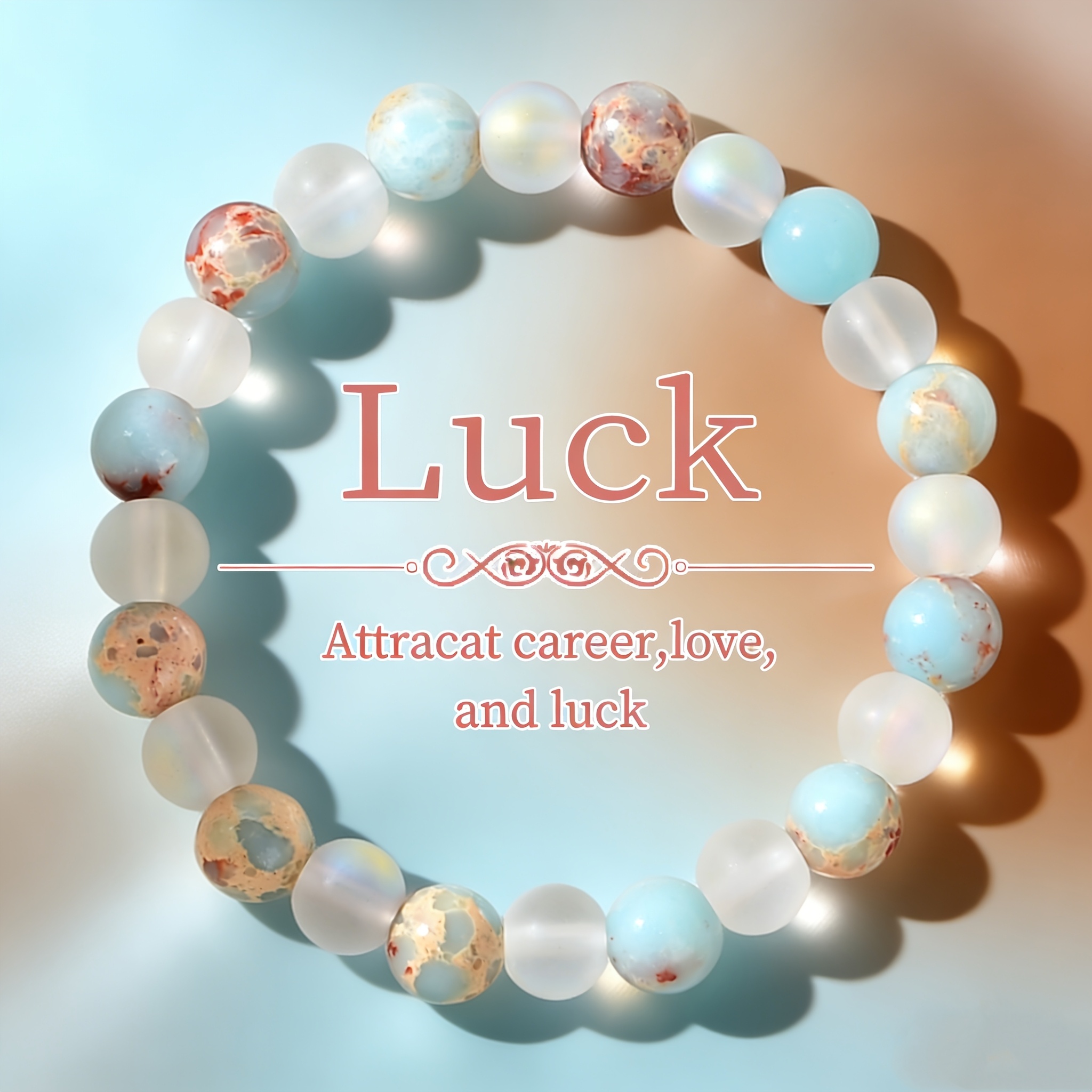 1pc Bohemian Style Handmade Colorful Shoushan Stone Bracelet | Attracts Career, Love, And Wealth, Ideal For Daily Wear, Parties, Beach , Perfect Birthday And Valentine's Day Gift For Women