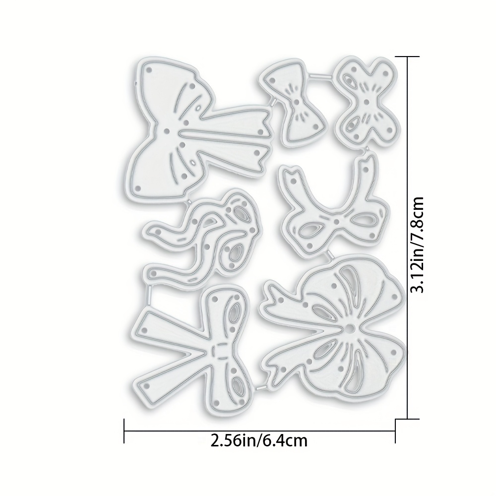 TEMU Styles Bow Creation Metal Cutting Template - Elegant , Ideal For Scrapbooking, Card Crafting, And Projects, For Making Stunning Backgrounds And