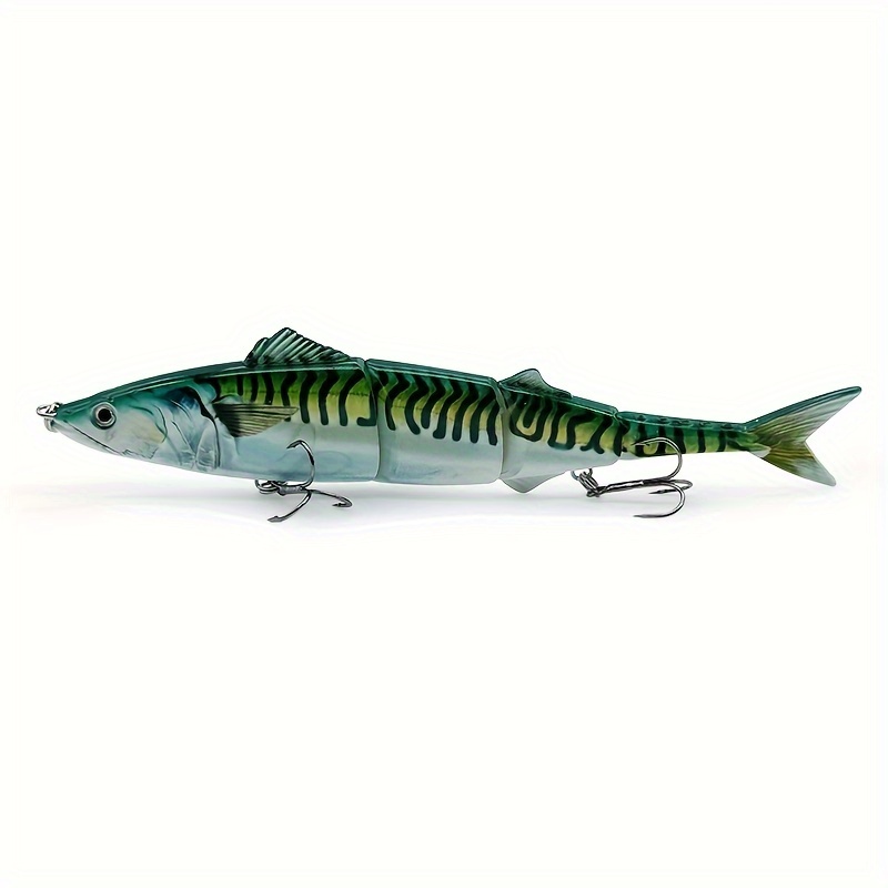 1pc Realistic 8-inch/55g Multi- Fishing Lure, Abs Plastic With Lifelike Design And Treble Hook - Large Sea Fishing Bait In Mixed Colors, Fishing Gear