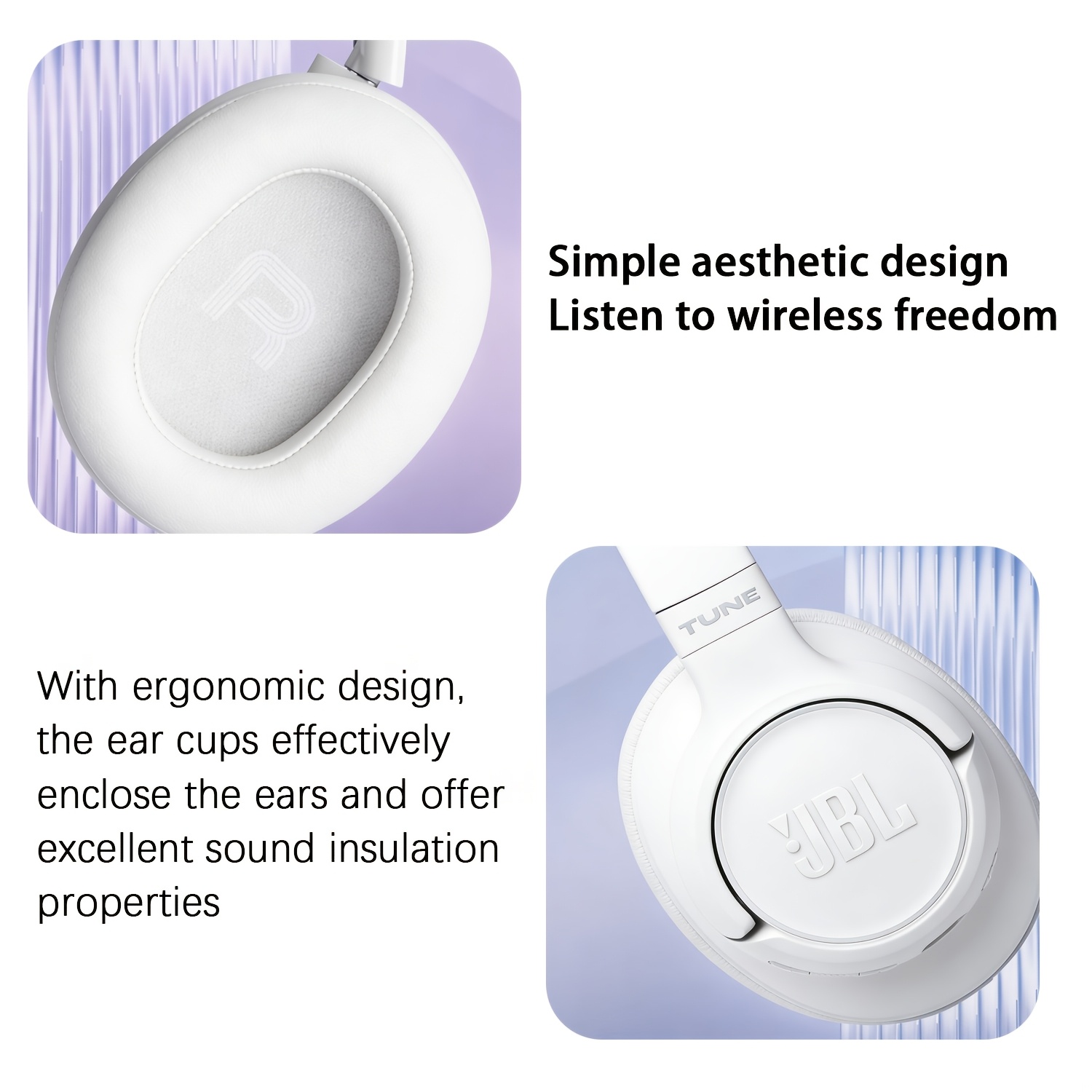 JBL Tune 730BT Wireless Over-Ear Headphones, BT 6.0 with 40mm Drivers for Legendary Bass, Adaptive Noise Reduction & Clear Calls, Long-Lasting Battery, Lightweight & Comfortable Design, for Work, Travel & Music, Ideal for Professionals, Students &