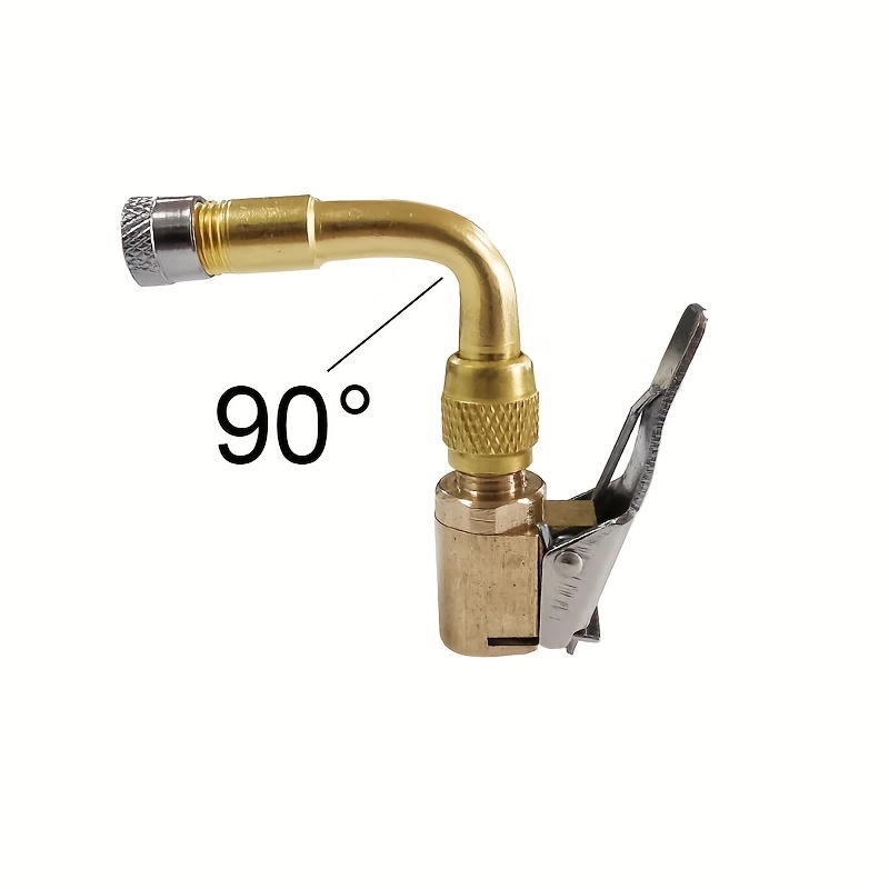 Image of Valve Core Nozzle Extension Rod Set 45/90/135 Degree Tire Inflation Extension Tube For Bicycles Motorcycles Automobiles Motorboats Parts