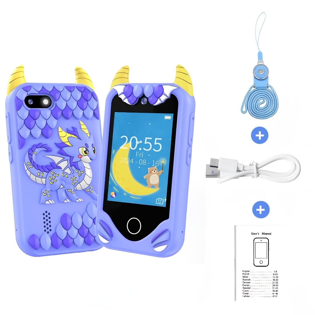 Image of Kids Digital Camera, 2.8-inch Touch Screen Rechargeable Camera Toy For Boys Girls Ages 3+, Portable Point-and-shoot Photo Video Camera, Birthday Christmas Holiday Gift