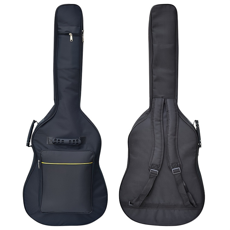 

600d Waterproof Oxford Cloth Cotton Waterproof Guitar Bag, Black Guitar Bag, Folk Guitar Organizer Bag