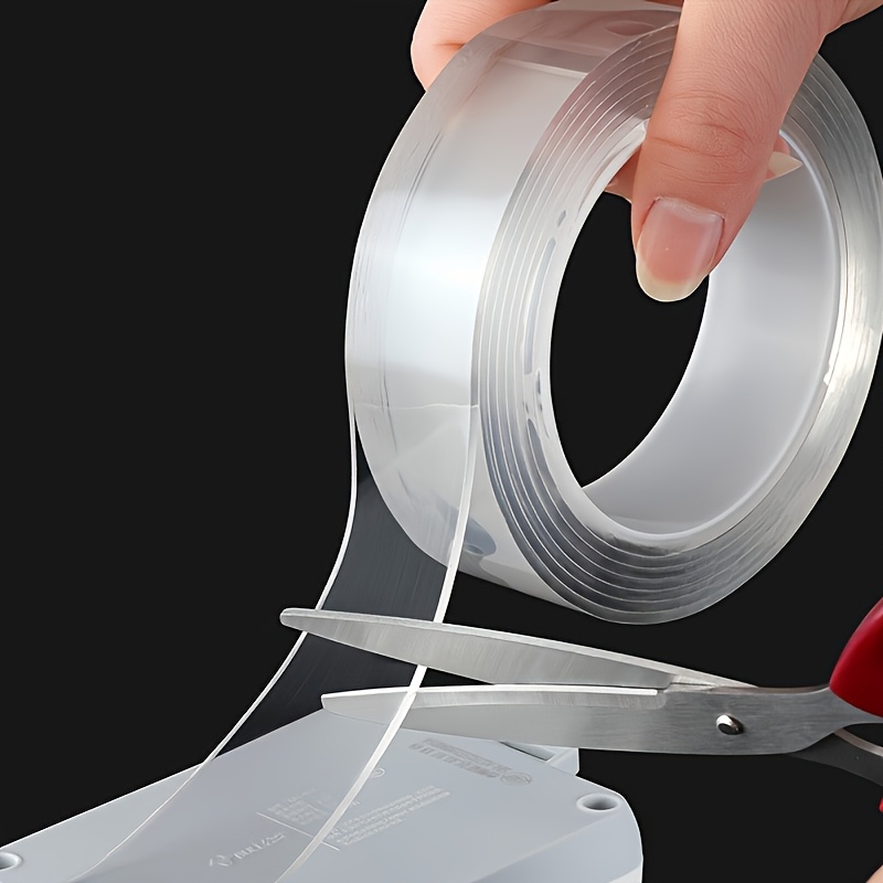 TEMU 2 Rolls Of Heavy-duty Double-sided Tape, Reusable, Non-marking, Strong Adhesive With Multiple Uses, Detachable, Washable, Suitable For Homes,