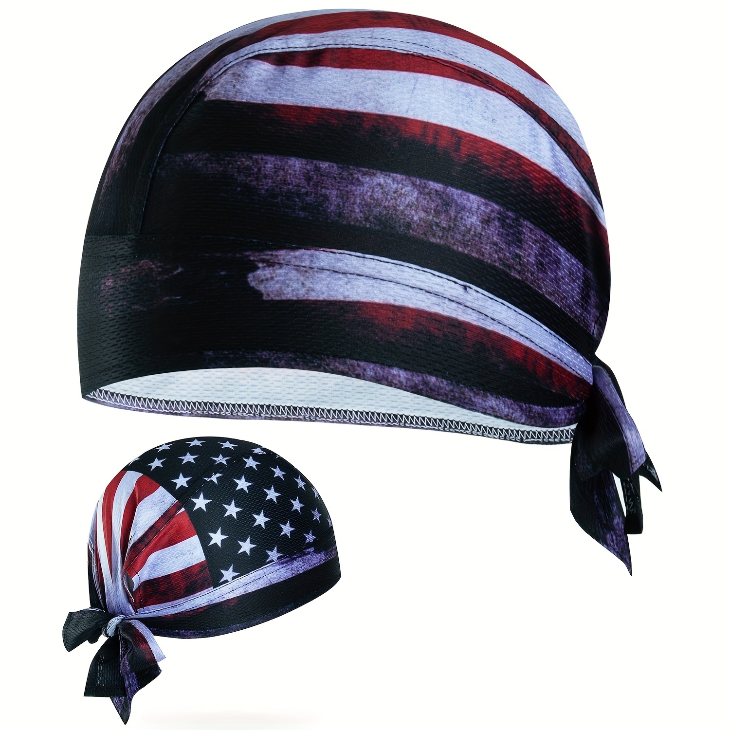 

Breathable American Flag Cap For Outdoor Sports And Cycling - Sweat-absorbing And Comfortable Helmet Liner