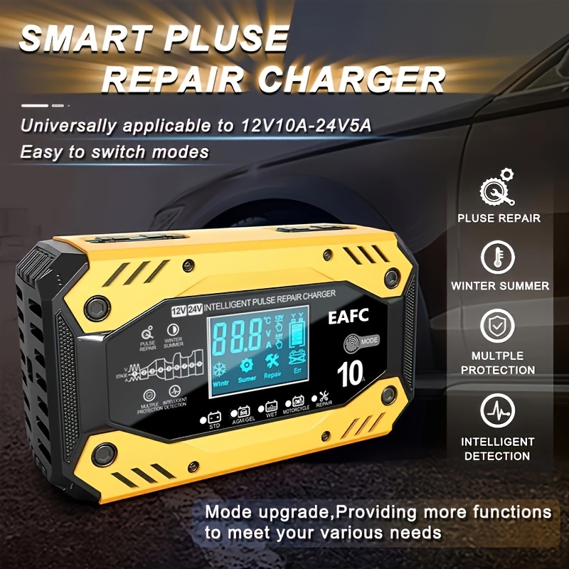 Eu-Stecker Vollautomatisches Autobatterie-Ladegerät 12v 10a 24v 5a