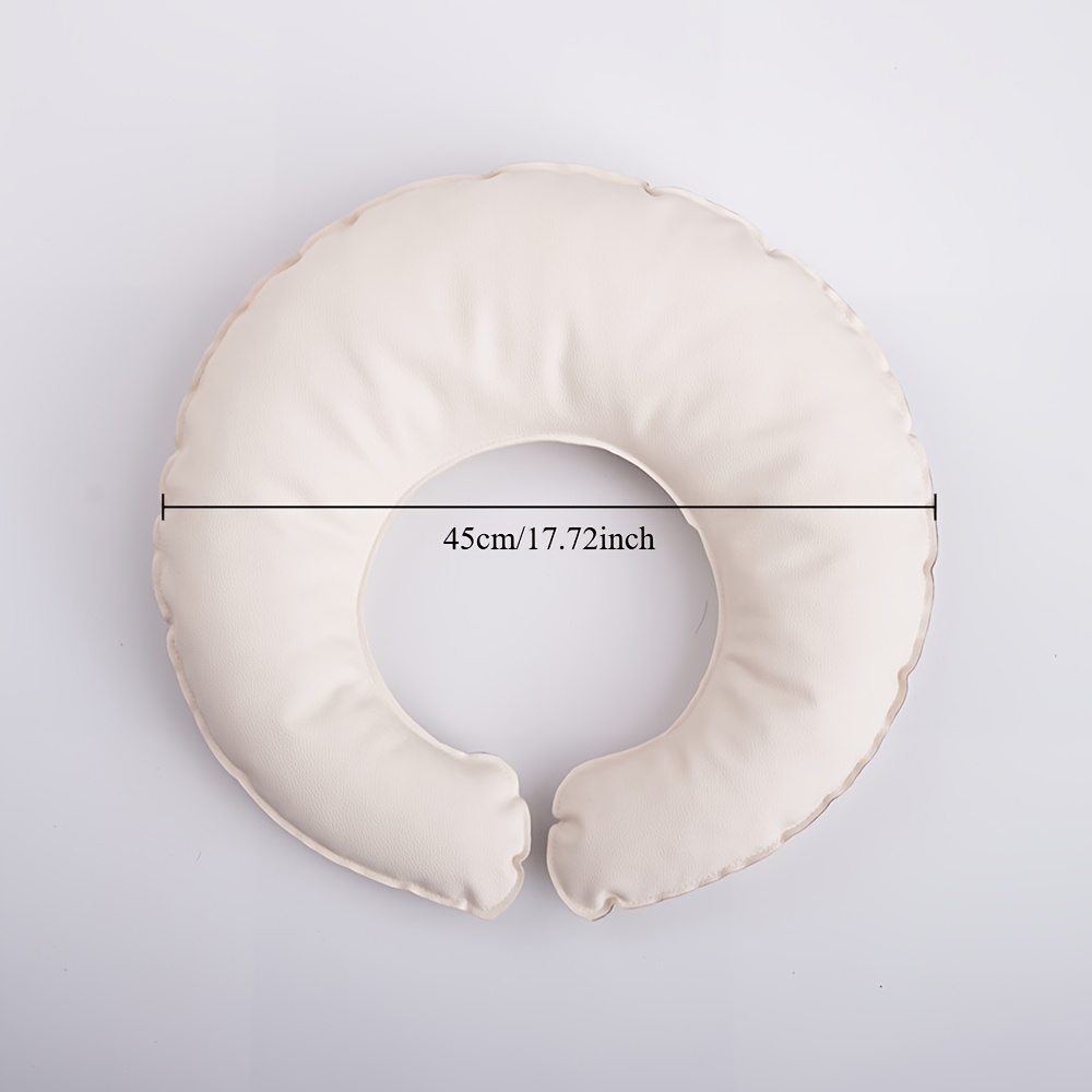 Image of Baby Photography Props Crescent Posing Pillow Mat Baby Bed Basket Cushion Mattress Leather Photography Accessories